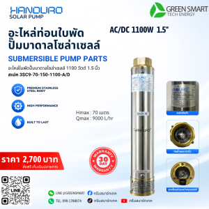ท่อนใบพัด 1100W 1.5" นิ้ว Handuro รุ่น 3SC9-70-150-1100