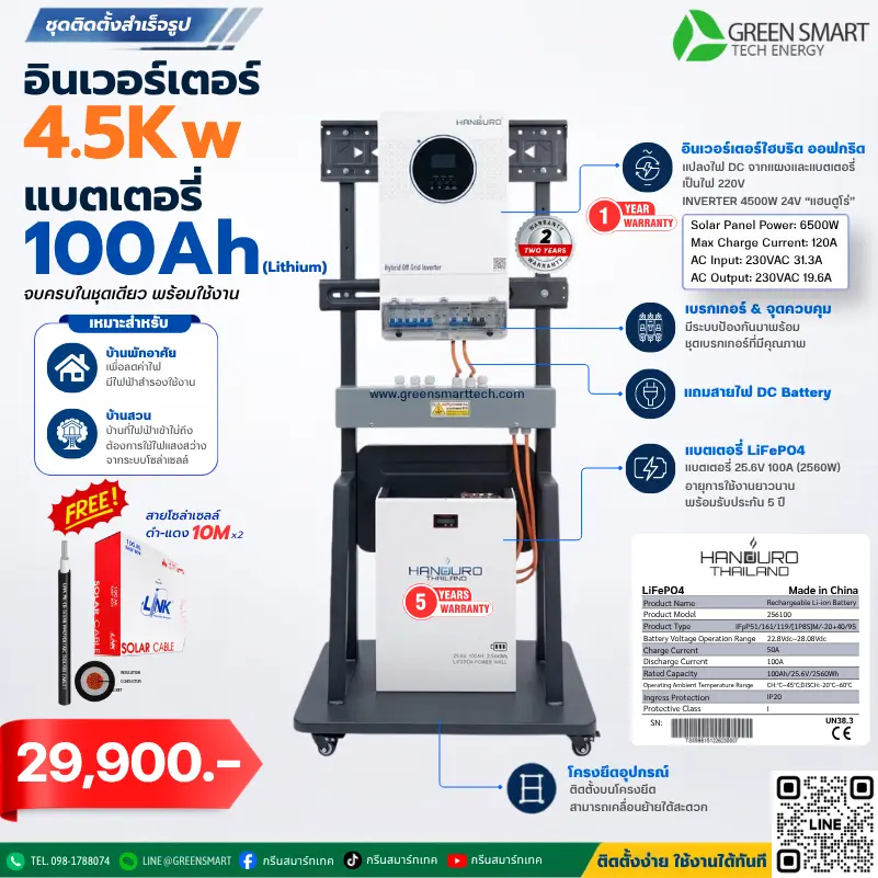 ออฟกริด Handuro 4500W 24V